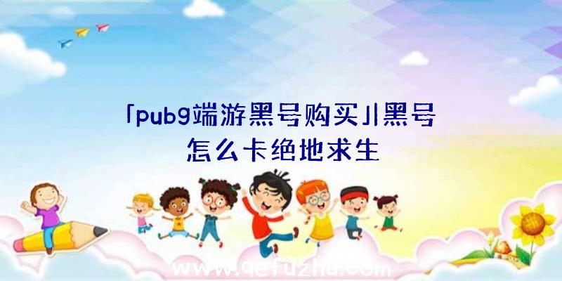 「pubg端游黑号购买」|黑号怎么卡绝地求生